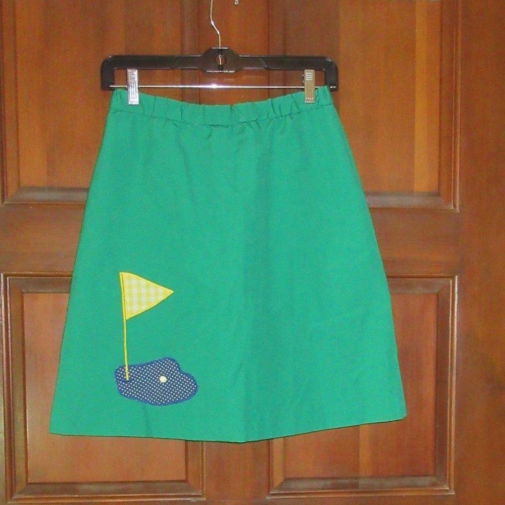 Vintage Green Golf Skort CATHERINE CARR Size 8